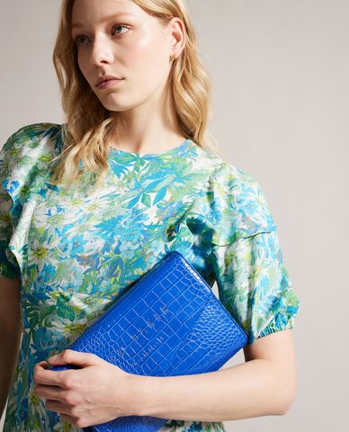  TED BAKER - Clutch nữ nắp gập bì thư Crocey 