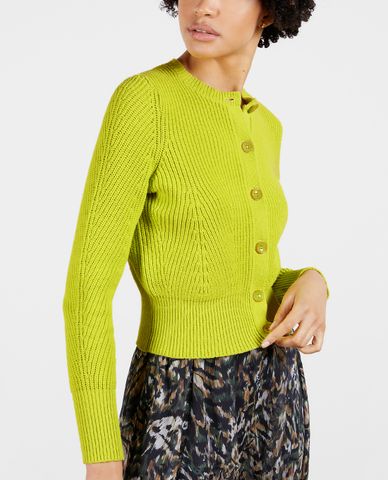  TED BAKER - Áo cardigan nữ tay dài phom ngắn Rocota 