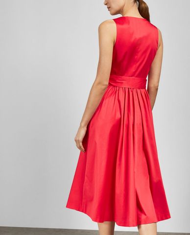  TED BAKER - Đầm midi sát nách cổ chữ V Ryylie 