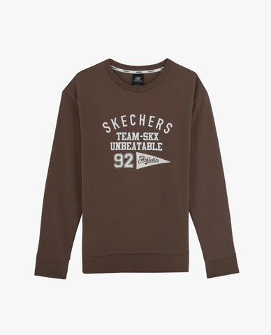  SKECHERS - Áo sweatshirt nam cổ tròn tay dài Pullover 