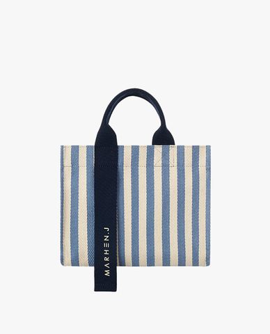  Marhen.J - Túi đeo vai nữ chữ nhật sọc kẻ Rico Mini 