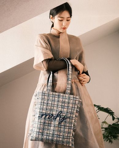  Marhen.J - Túi tote nữ vải bố chữ nhật Roze 