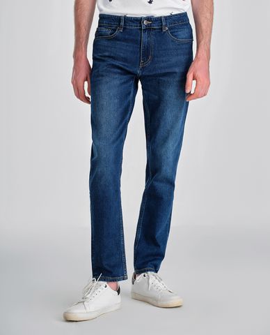  BEVERLY HILLS POLO CLUB - Quần jeans nam phom ôm wash bạc trẻ trung 