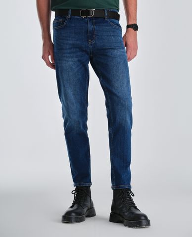  BEVERLY HILLS POLO CLUB - Quần jeans nam phom ôm wash bạc cá tính 