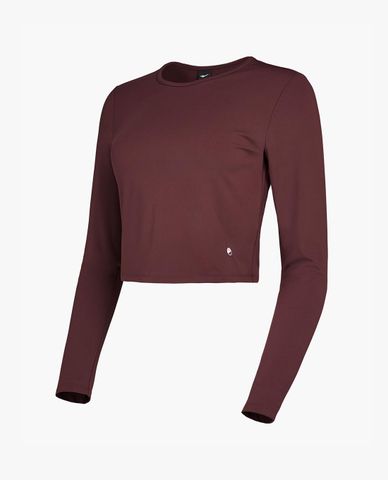  PRO SPECS - Áo croptop nữ cổ tròn tay dài Semi Crop Round 