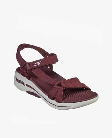  SKECHERS - Giày sandals nữ đế cao quai ngang GO WALK Arch Fit Elite 