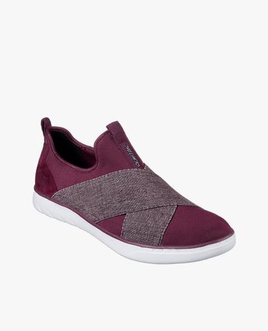  SKECHERS - Giày slip on nữ quai chéo Millennial Bellefire 