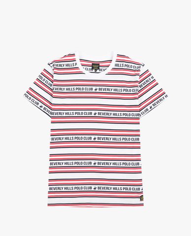  BEVERLY HILLS POLO CLUB - Áo thun nam cổ tròn tay ngắn trẻ trung 