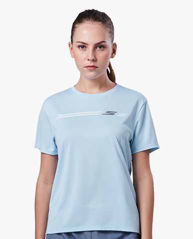  SKECHERS - Áo thun thể thao nữ tay ngắn năng động 