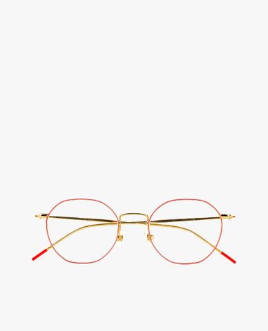  aojo - Gọng kính kim loại phom tròn thanh lịch 