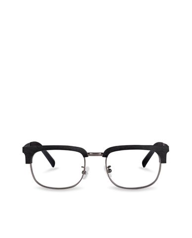  MUJOSH - Gọng kính nửa khung họa tiết vân gỗ 