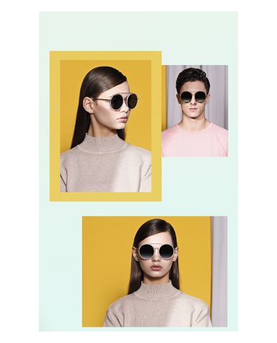  aojo - Kính mát tròn unisex 