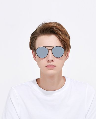  aojo - Kính mát tròn unisex phân cực 