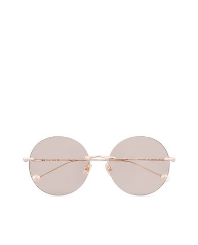  aojo - Kính mát tròn không viền đính ngọc trai 