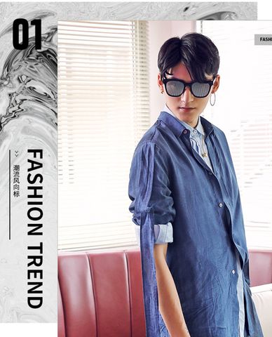  MUJOSH - Kính mát vuông tráng gương unisex 