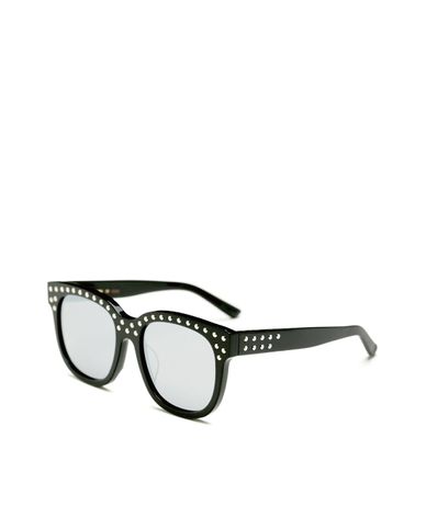  MUJOSH - Kính mát vuông tròn retro đính đá 