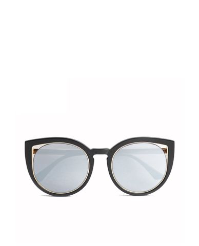  MUJOSH - Kính mát mắt mèo tròn gọng nhựa cá tính 