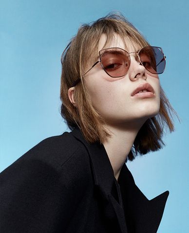  MUJOSH - Kính mát mắt mèo góc cạnh cá tính 