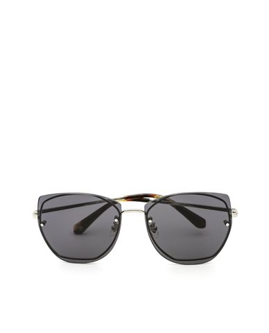  MUJOSH - Kính mát mắt mèo viền đen thời trang 