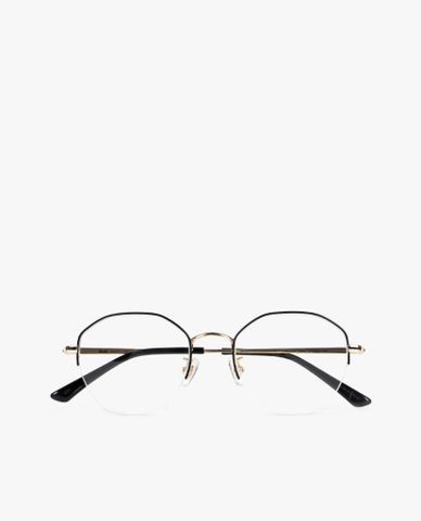  aojo - Gọng kính đa giác nửa gọng độc đáo 