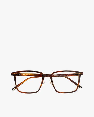  aojo - Gọng kính chữ nhật vân gỗ thời trang 