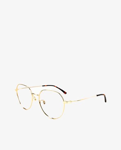  aojo - Gọng kính đa giác kim loại cao cấp thời trang 