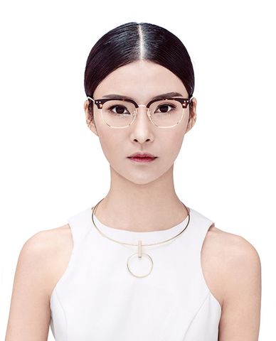  MUJOSH - Gọng kính vuông nửa khung 