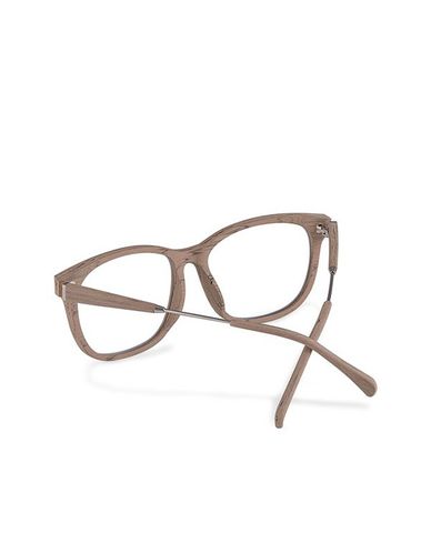  MUJOSH - Gọng kính vuông giả gỗ 