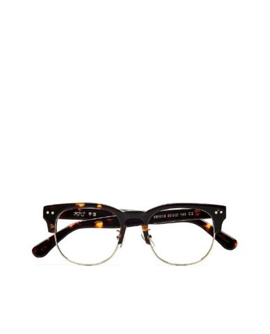  MUJOSH - Gọng kính vuông tròn nửa khung 