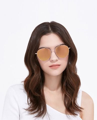  aojo - Kính mát tròn unisex phân cực 