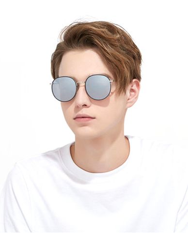  aojo - Kính mát tròn cổ điển unisex 