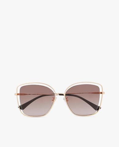  aojo - Kính mát Oversized tròng vuông rỗng khung cách điệu 