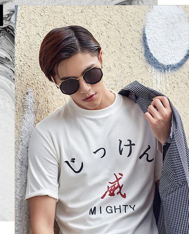  MUJOSH - Kính mát đa giác viền màu thời trang 