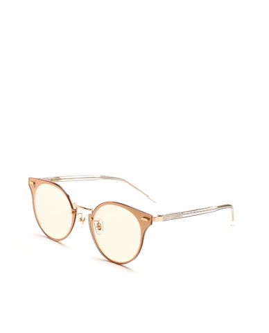  MUJOSH - Kính mát mắt mèo tròn thời trang 