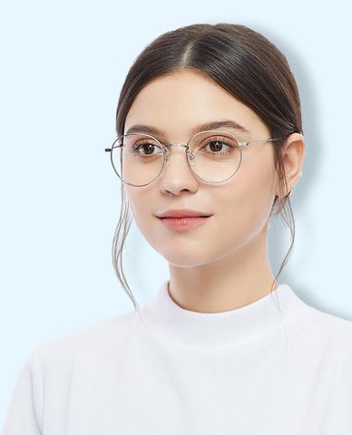  aojo - Gọng kính tròn Delicate Faret 