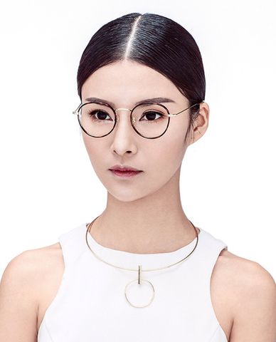  MUJOSH - Gọng kính tròn cổ điển 