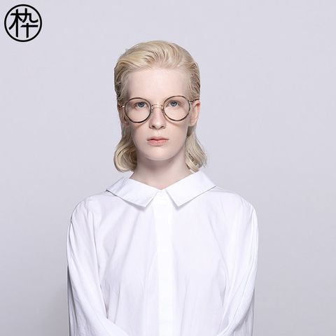  MUJOSH - Gọng kính tròn Retro 