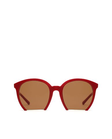  aojo - Kính mát gọng tròn khuyết cạnh hiện đại 