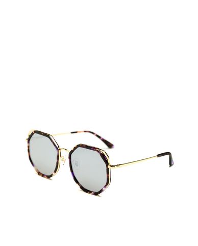  MUJOSH - Kính mát đa giác viền màu thời trang 