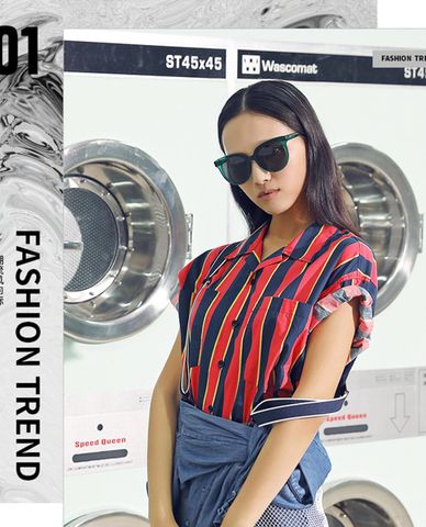  MUJOSH - Kính mát mắt mèo phản gương 