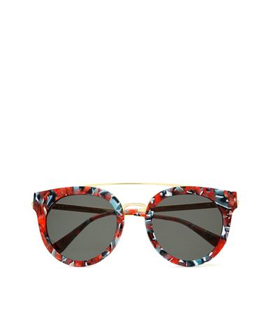  MUJOSH - Kính mát mắt mèo tròn thời trang 