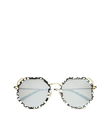  MUJOSH - Kính mát đa giác viền màu thời trang 