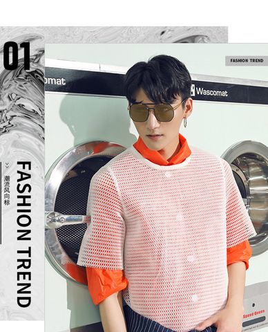  MUJOSH - Kính mát đa giác viền tròng màu cá tính 