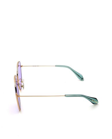  MUJOSH - Kính mát tròn oversized đơn giản 