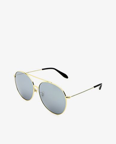  MUJOSH - Kính mát phi công tròn ombre phản quang 