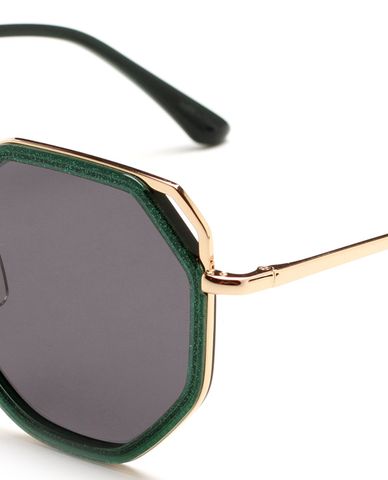  MUJOSH - Kính mát đa giác viền màu thời trang 