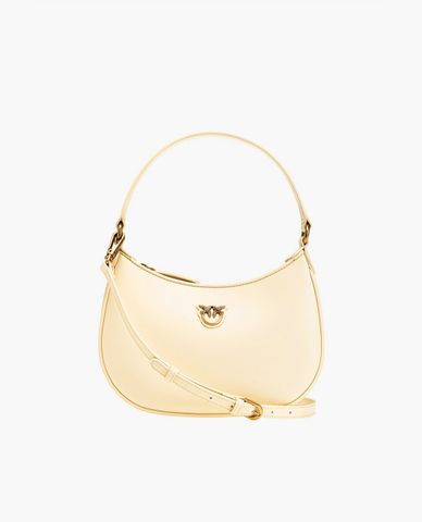  PINKO -  Túi đeo vai nữ hình bán nguyệt Mini Denim Love 