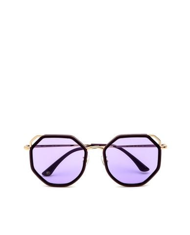  MUJOSH - Kính mát đa giác viền màu thời trang 