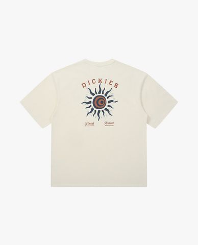  DICKIES - Áo thun unisex cổ tròn tay ngắn hoạ tiết mặt trời 