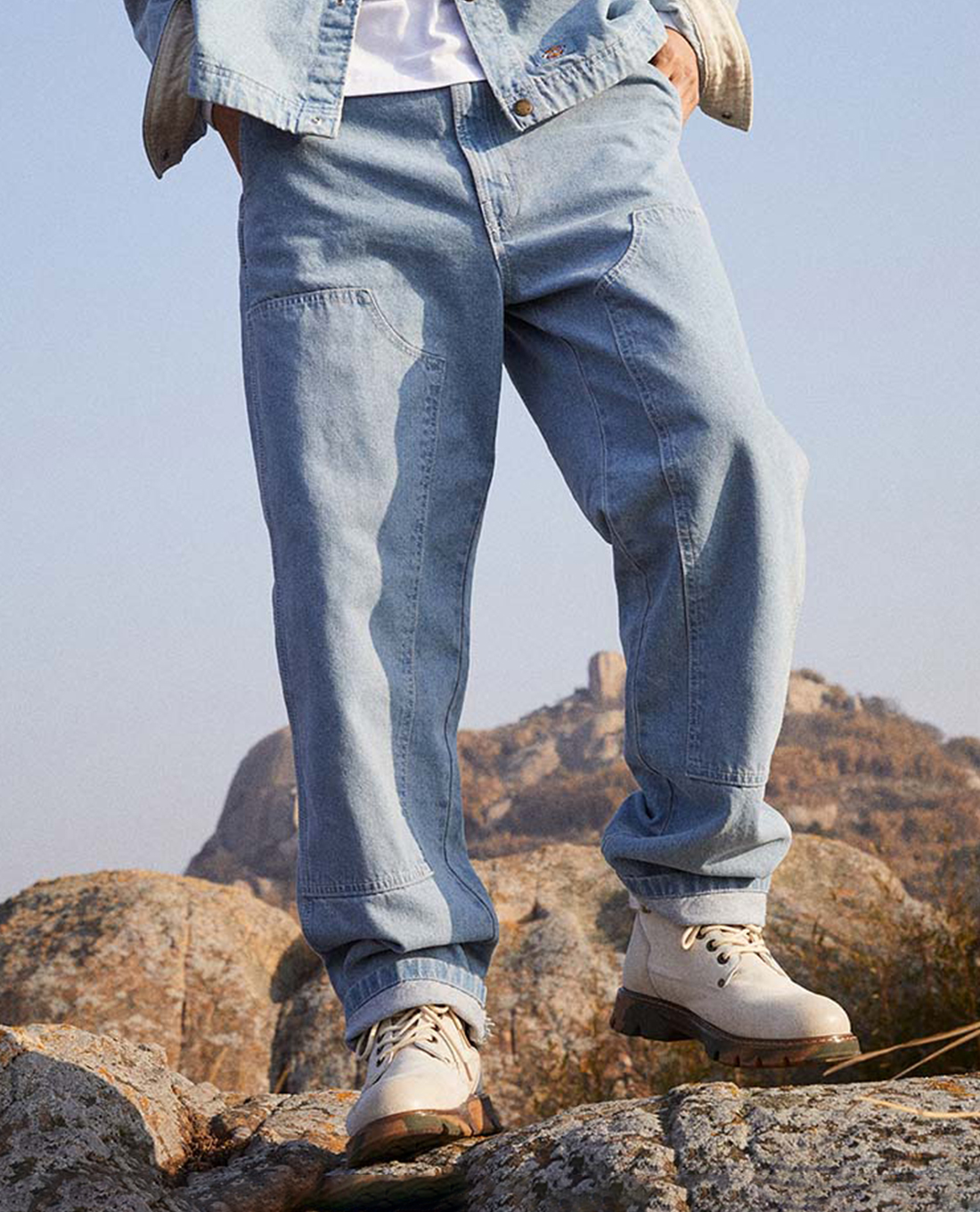 DICKIES - Quần jeans nam ống rộng phối túi hiện đại